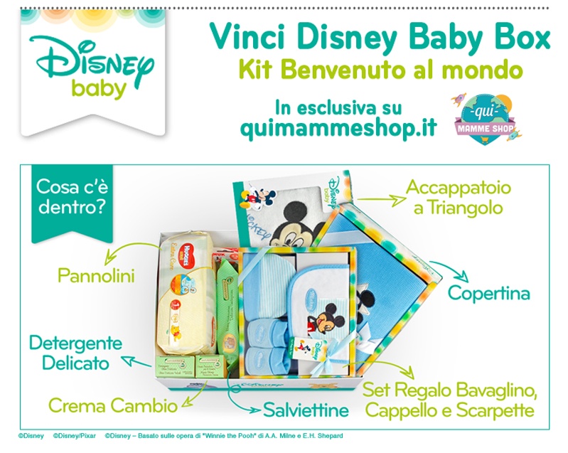 Kit Benvenuto Dolce Attesa Dolce Attesa: vinci il kit benvenuto al mondo Disney Baby Box