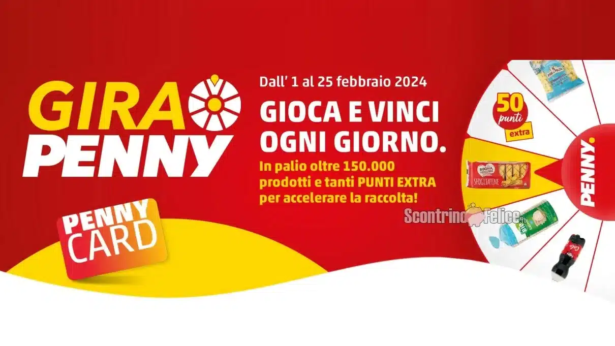 Concorso gratuito Penny Game 2024 Gira Penny