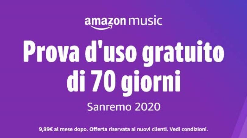Amazon Music Unlimited gratis per 70 giorni