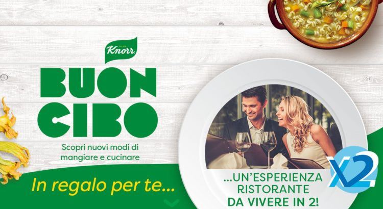 Knorr voucher Ristoranti 2x1 premio certo