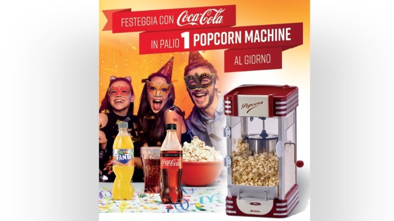 Concorso Coca Cola: vinci macchina per pop corn Ariete