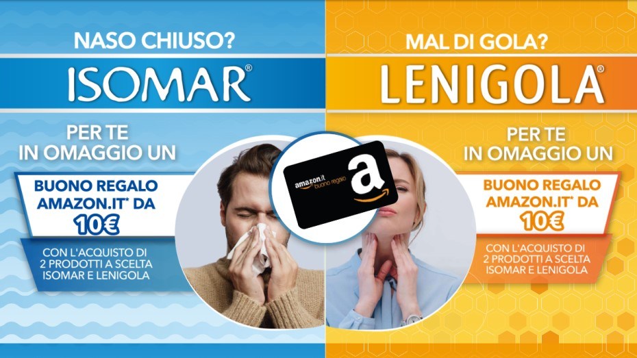 "Premiati con Isomar e Lenigola": ricevi un buono Amazon da 10€ come premio sicuro! 1