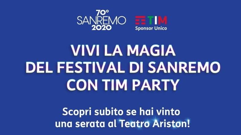 Vinci il Festival di Sanremo con TIM
