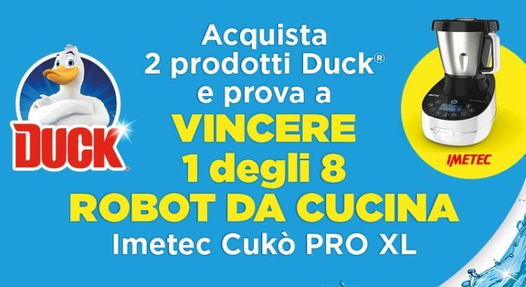 Concorso Duck vinci robot da cucina Cukò PRO XL Imetec