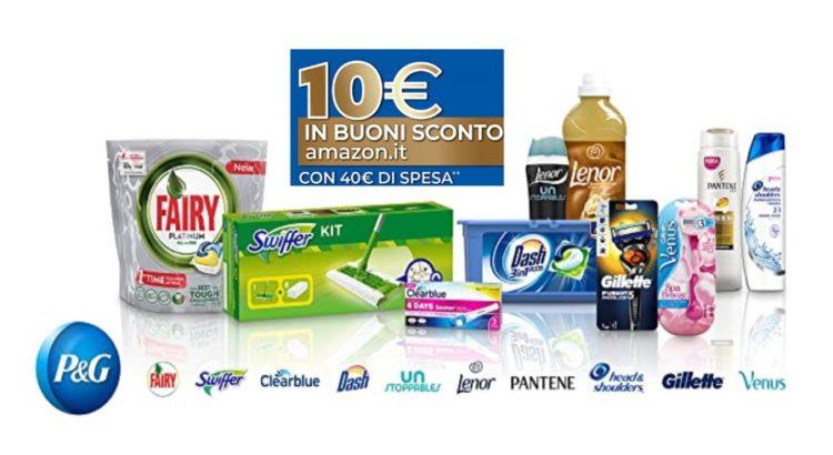 P&G spendi 40€ e ricevi buono Amazon da 10€