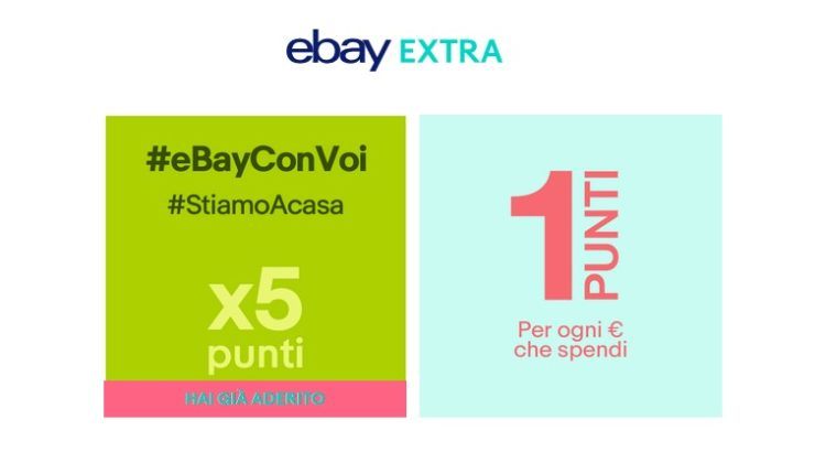 Promozione eBay Extra punti x5