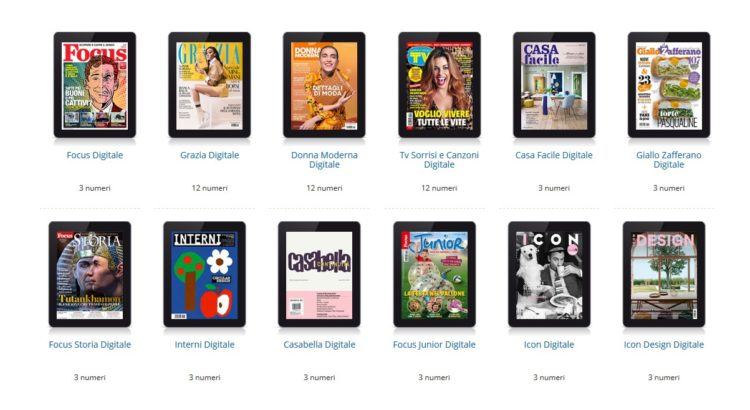 Riviste Mondadori in versione digitale gratis per 3 mesi