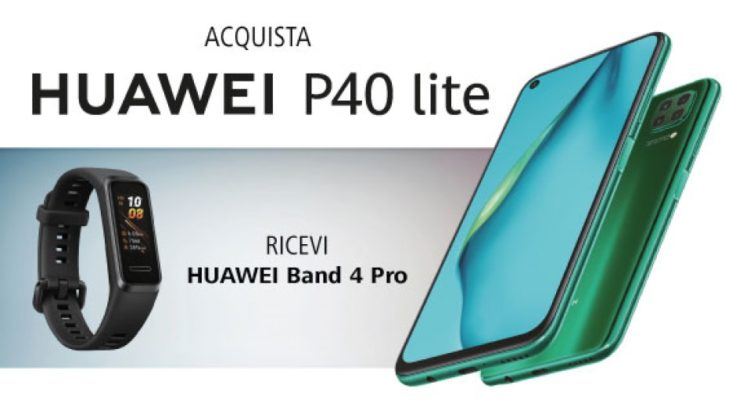 Huawei P40 lite ti regala Huawei Band 4 Pro