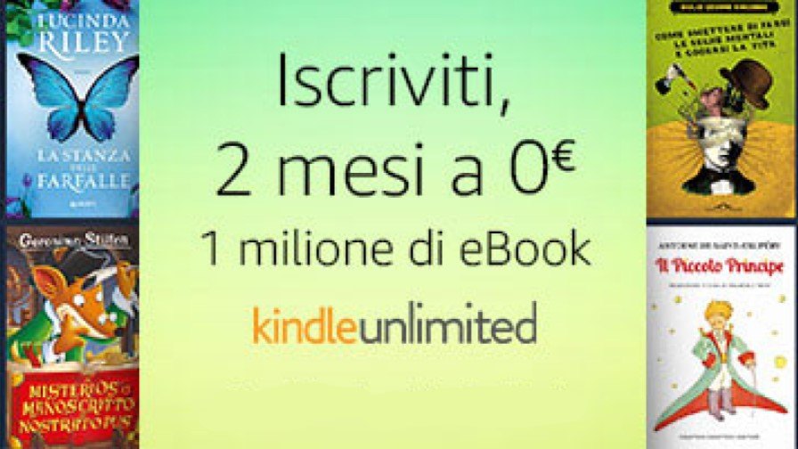 Amazon Kindle Unlimited gratis per 2 mesi