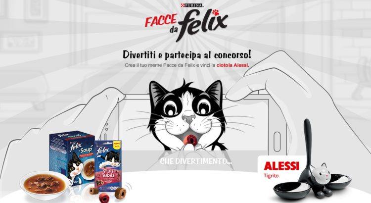 concorso Facce da Felix vinci gratis forniture e ciotole Alessi Tigrito