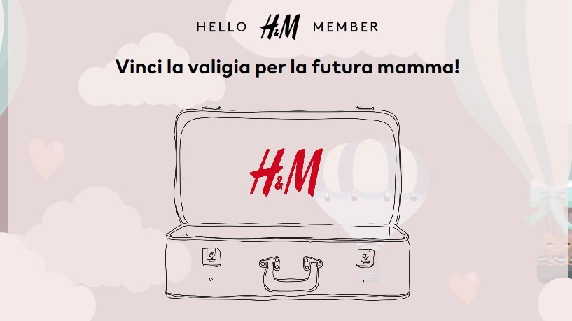 Concorso H&M vinci gratis la valigia della futura mamma