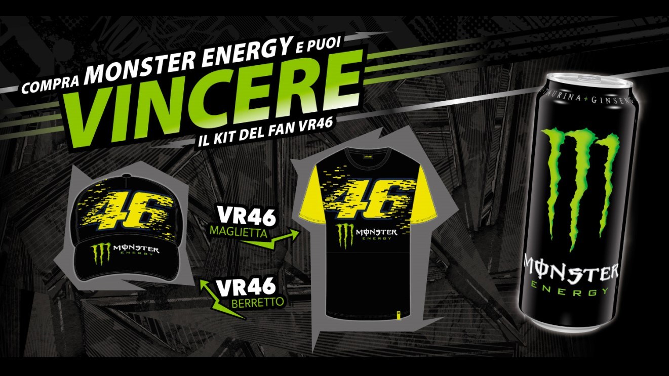 Concorso Monster Energy Pam Panorama vinci il kit del fan VR46