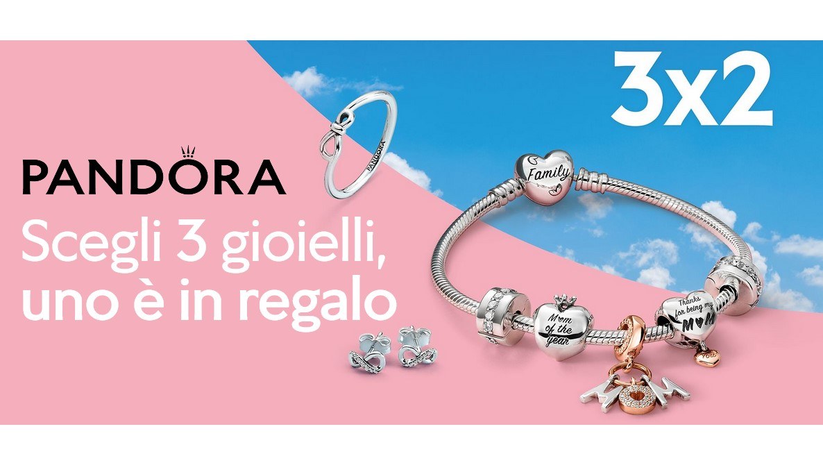 Pandora 3×2 per la Festa della Mamma: scegli 3 gioielli, uno è in ...