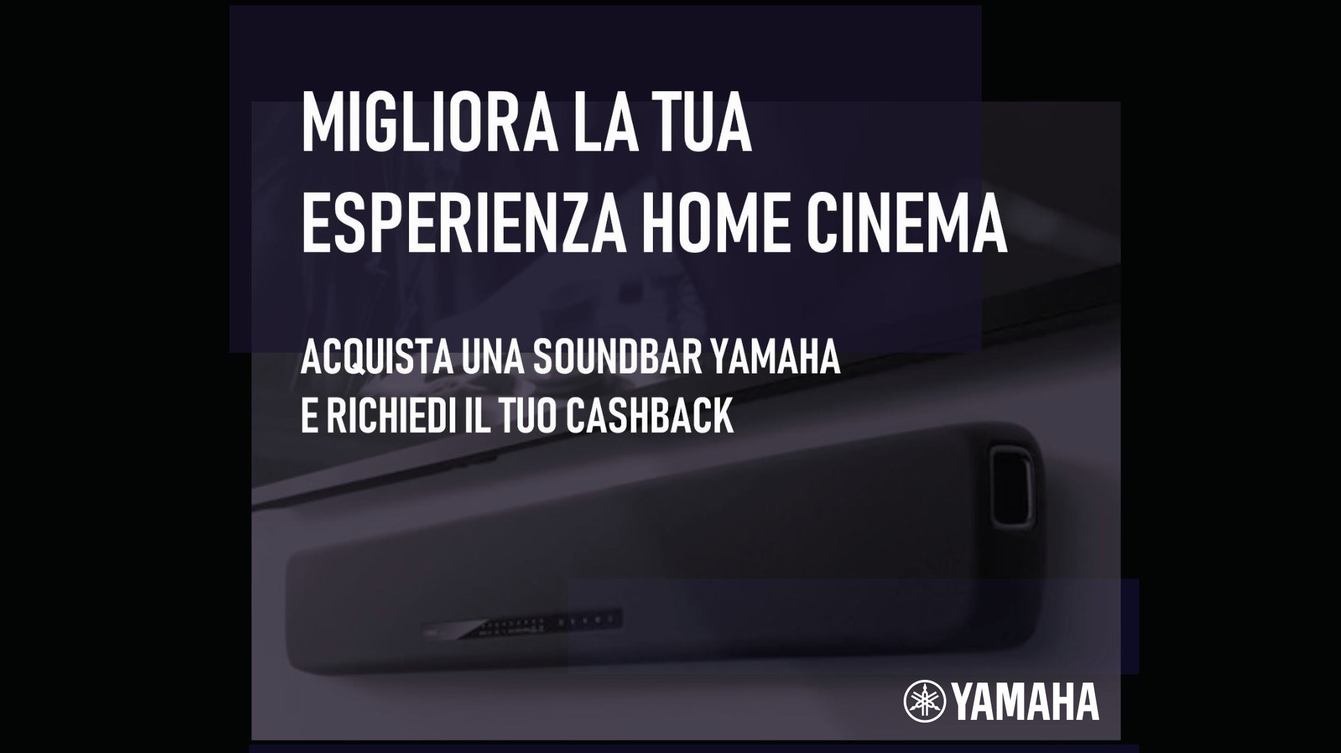 Yamaha CashBack Soundbar Rimborso