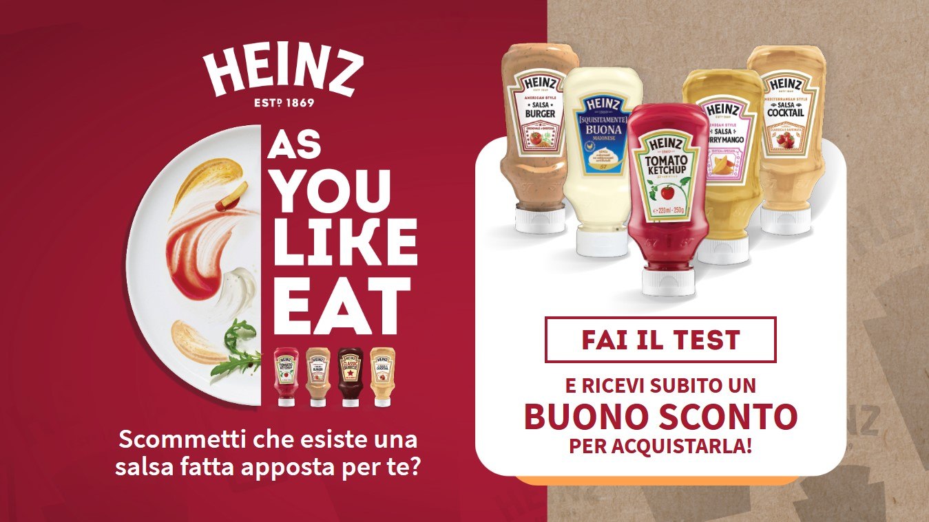 Buono sconto da stampare Salse Heinz