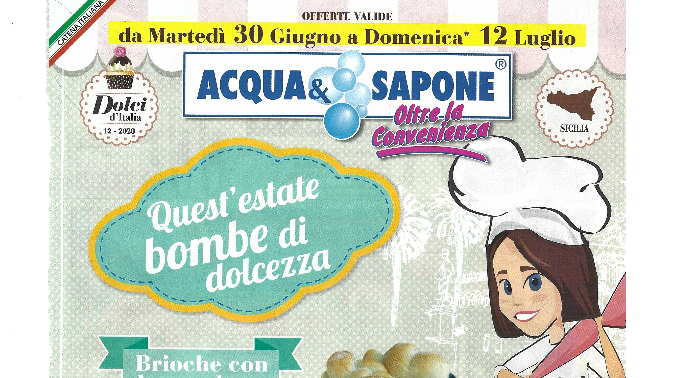 Volantino Acqua e Sapone valido dal 30-06 al 12-07 2020