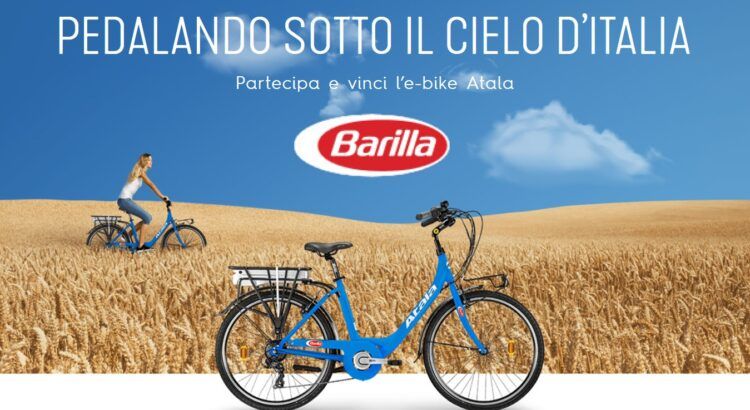 Concorso Barilla Pedalando sotto il cielo d Italia vinci bicicletta E-Bike Atala