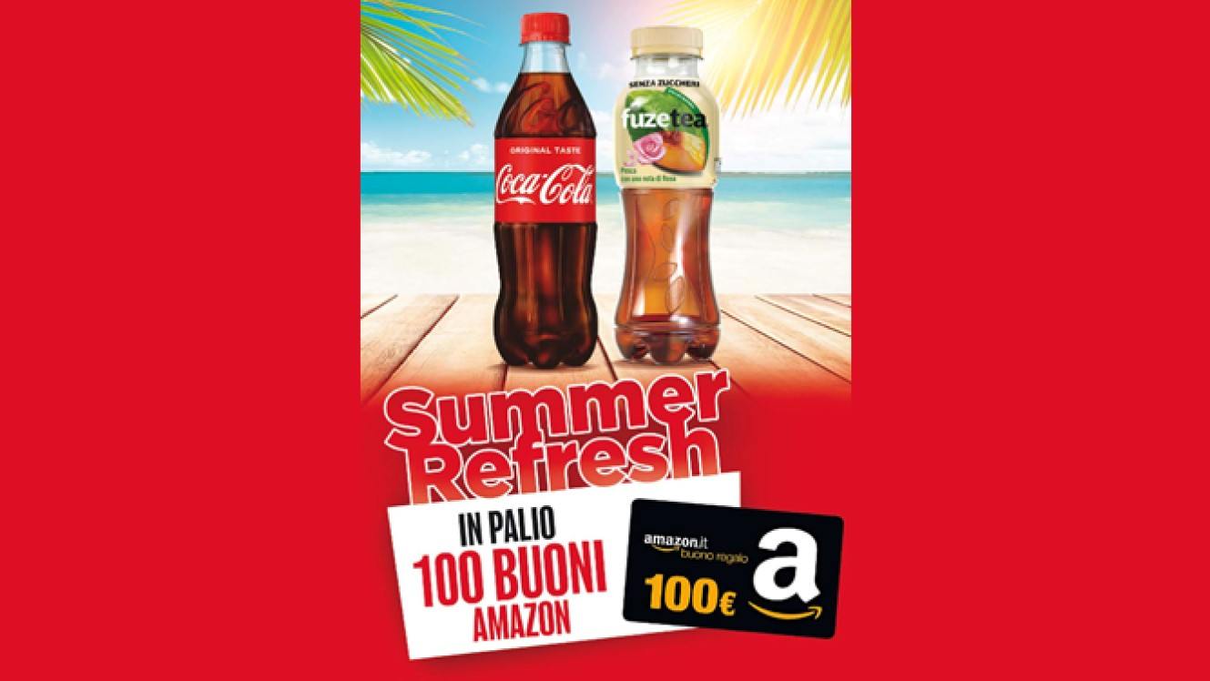 Concorso Coca Cola da Autogrill vinci 100 buoni Amazon da 100€