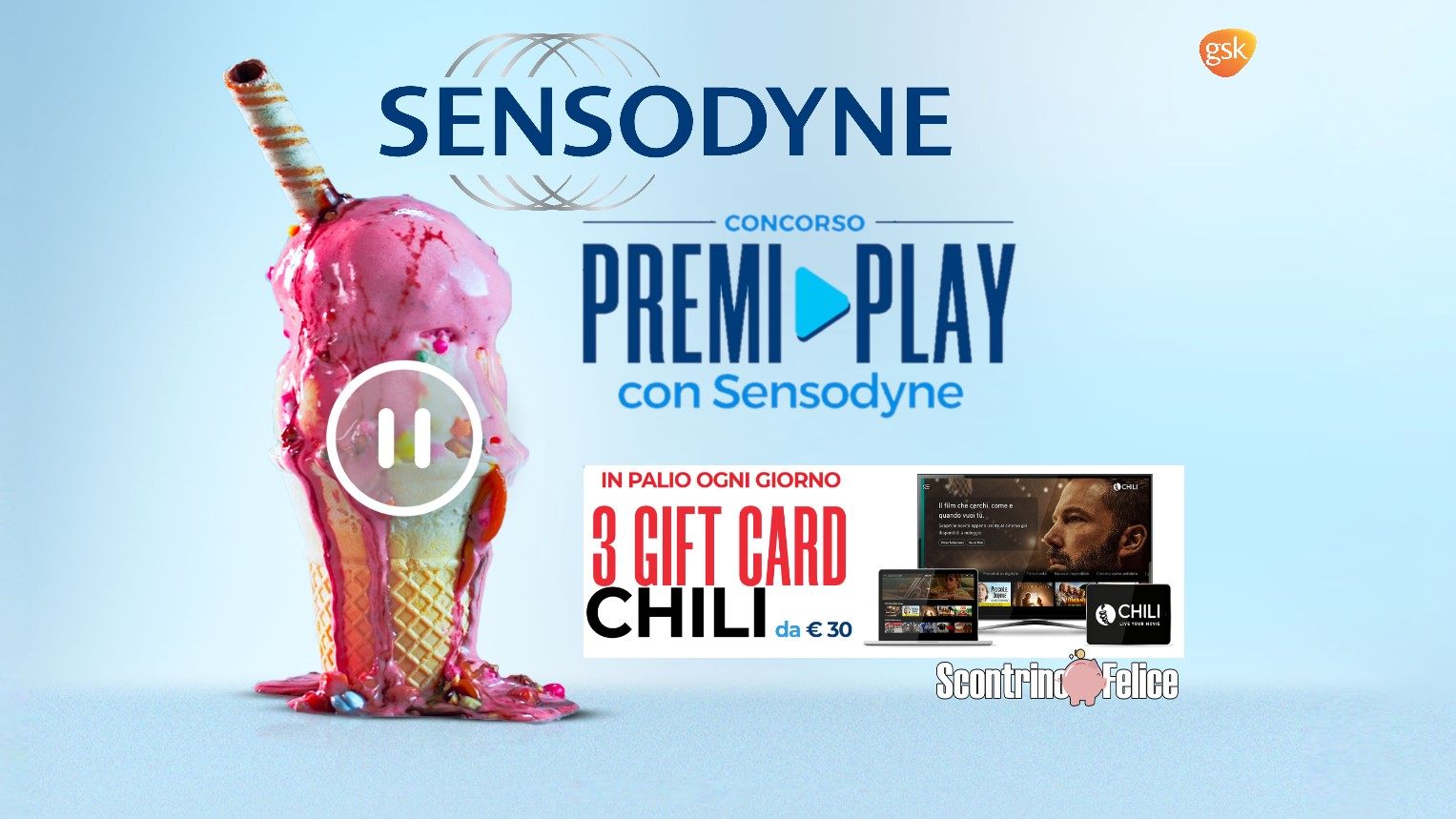 concorso a premi Premi Play con Sensodyne vinci CHILI