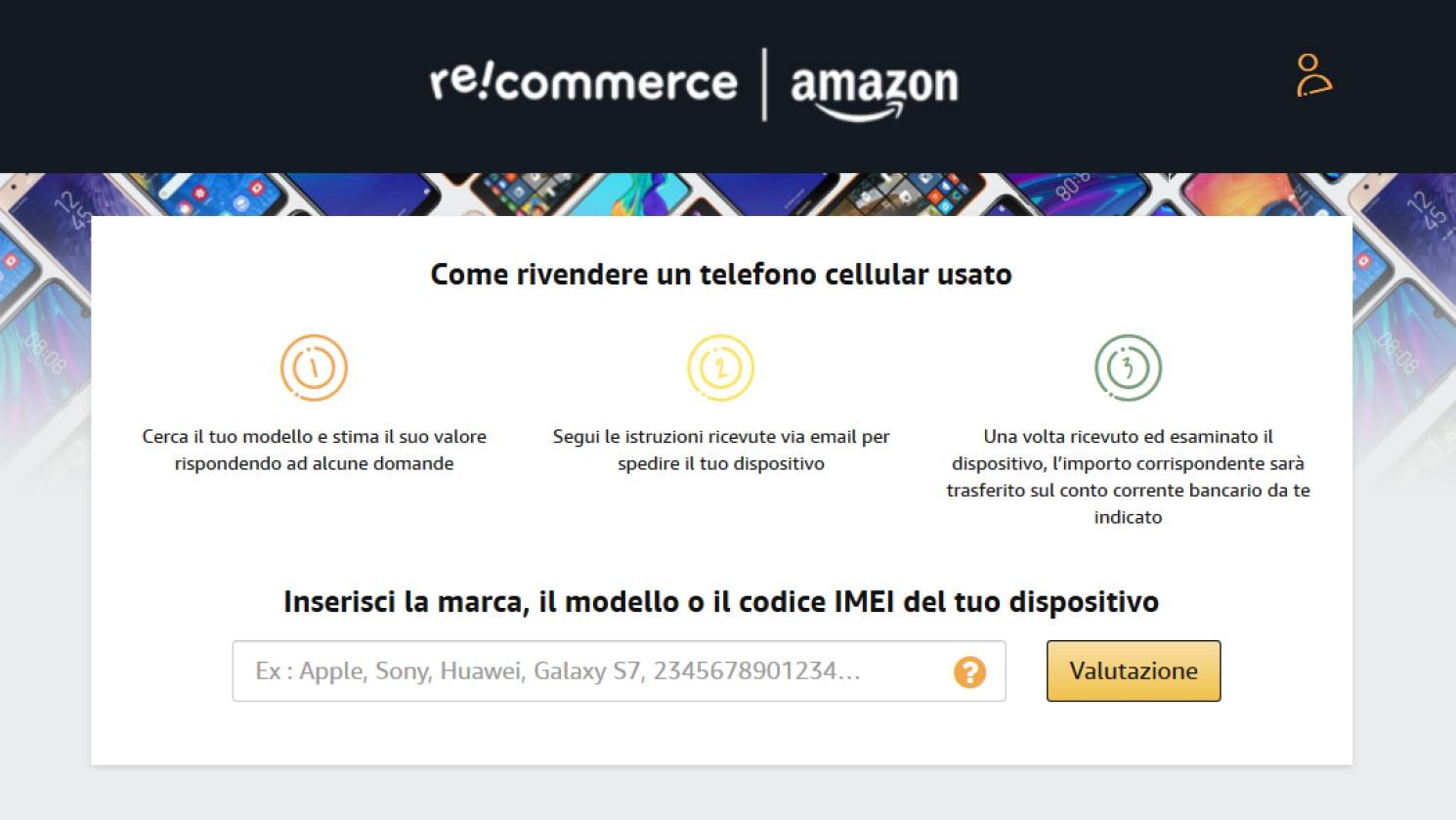 Amazon Re-Commerce vendi il tuo vecchio smartphone