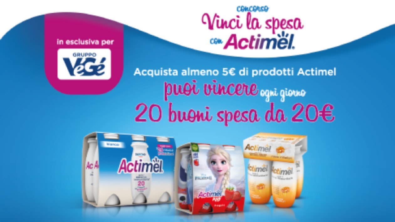 Concorso Actimel Vinci Ogni Giorno Buoni Spesa Da Scontrino Felice