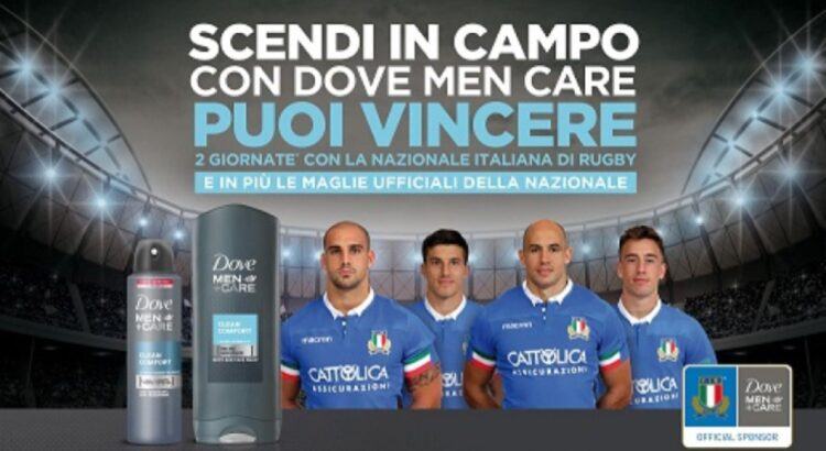 Concorso In prima linea con Dove Men+ Care vinci maglie e partite della Nazionale Italiana di Rugby