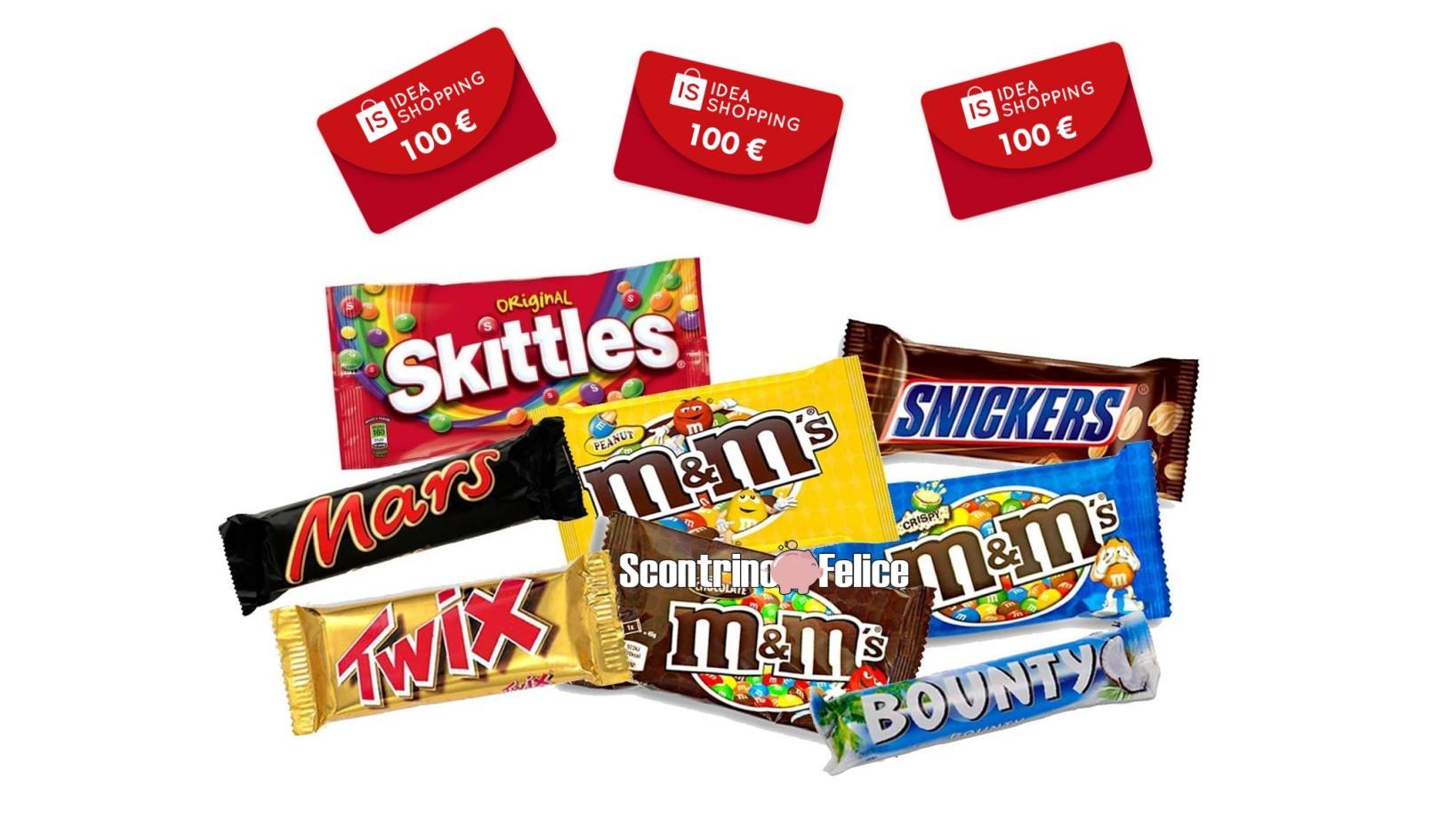 concorso M&Ms Skittles Mars Snickers Twix Bounty Celebrations Gusto da Brivido e Premi da Urlo