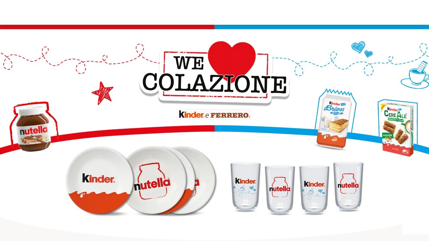 Concorso Nutella Kinder e Ferrero We Love Colazione 2020