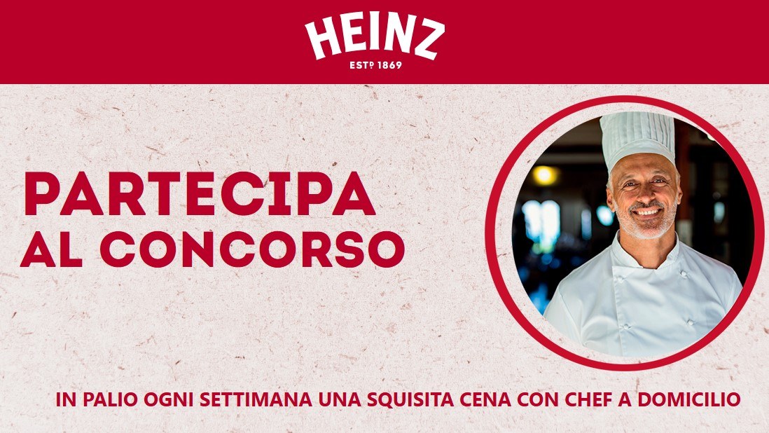 concorso Heinz vinci cena con chef a domicilio