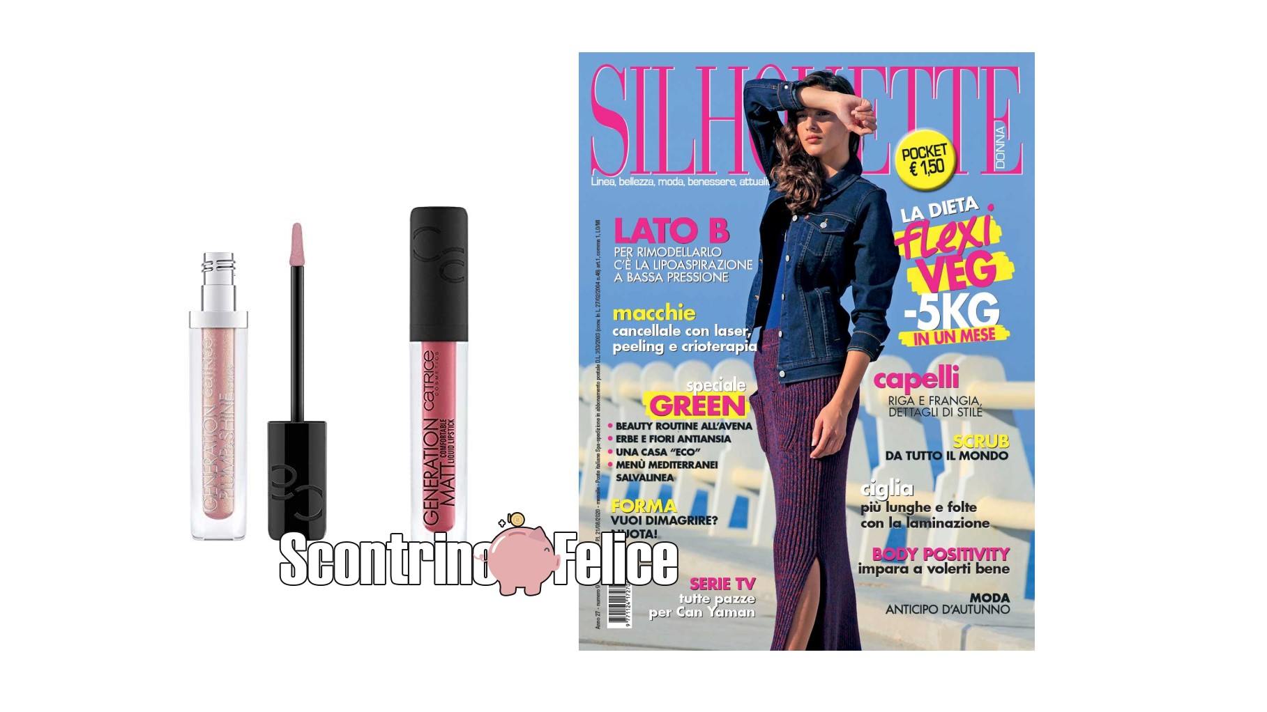 Silhouette Pocket 9 rossetto Lipgloss Catrice