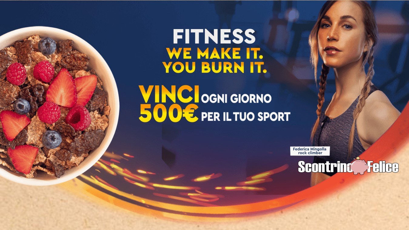 Concorso Cereali Nestlè Fitness vinci Buoni Sport da 500€