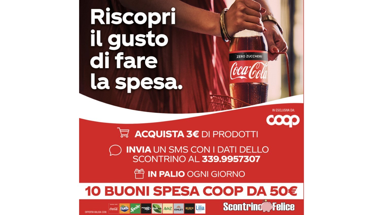 Concorso Coca Cola da Coop vinci buoni spesa da 50 euro