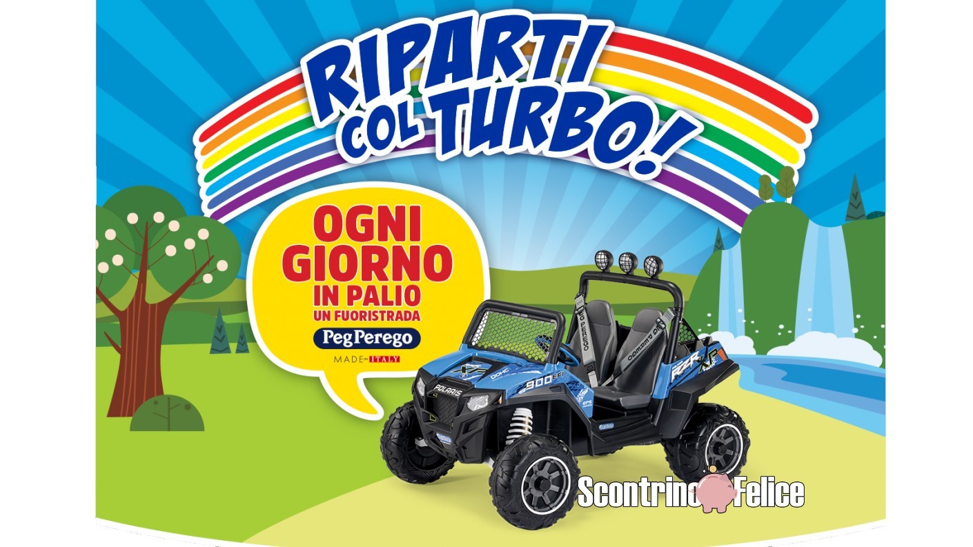 Concorso Fruttolo Riparti col turbo vinci fuoristrada PegPerego