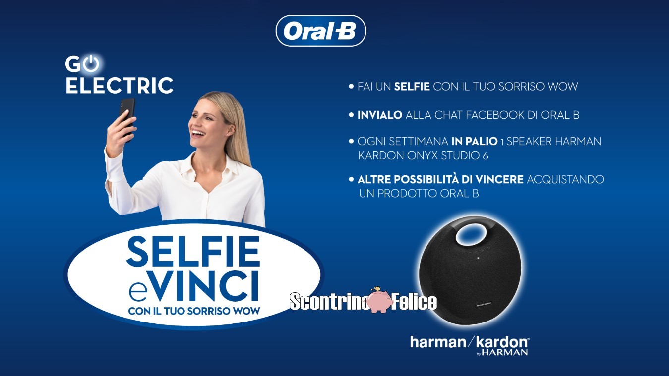 concorso VINCI CON IL SELFIE ORAL-B