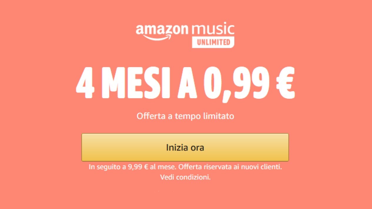 Amazon Music Unlimited 0.99 euro
