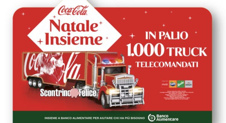 Concorso Coca Cola Fanta Sprite Kinley Natale Insieme vinci camion telecomandati