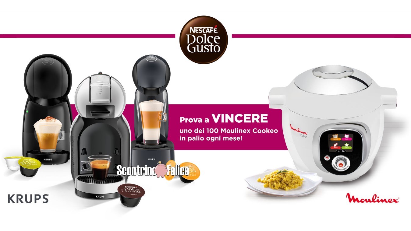 Concorso Dolcegusto Krups vinci 400 Robot da cucina Cookeo Moulinex