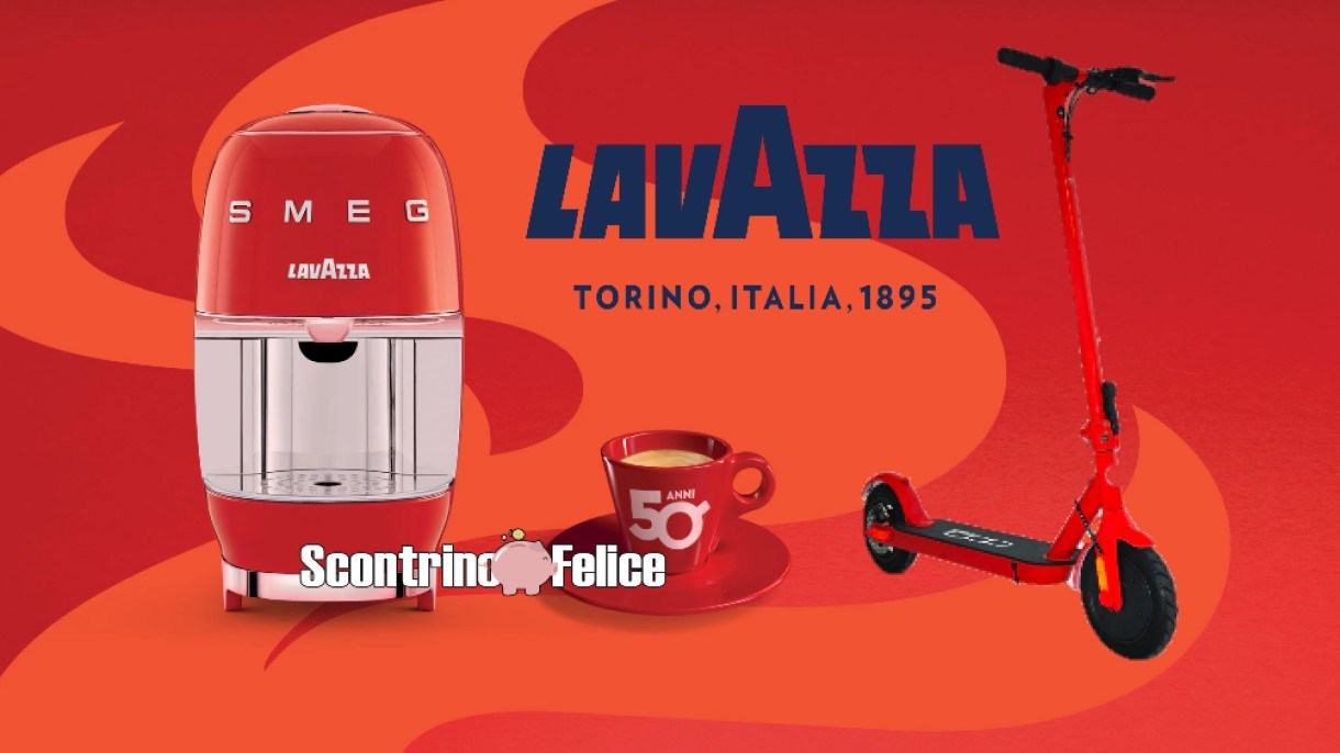 Concorso Lavazza Vinci lo stile italiano: in palio macchina da caffè SMEG  e monopattini elettrici Fiat 500! - Scontrino Felice
