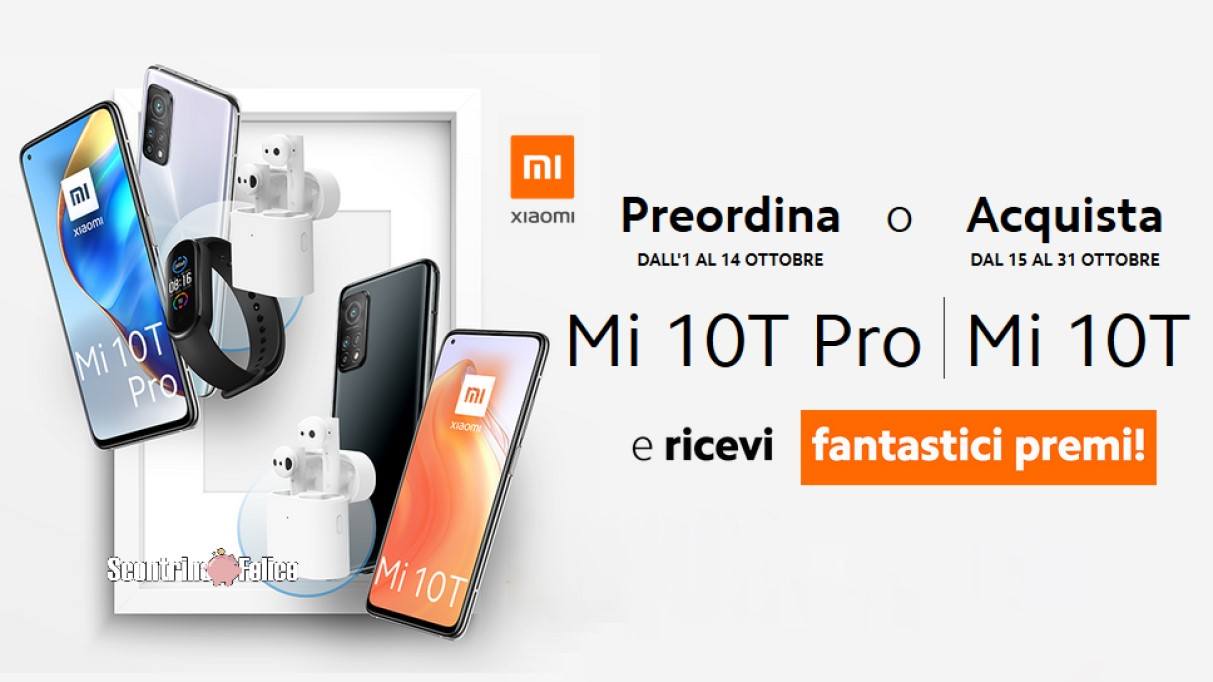 Premio certo Xiaomi Mi 10T e Mi 10T Pro