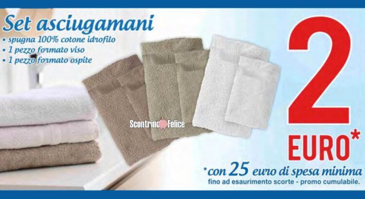 Set di asciugamani a soli 2 euro da MD