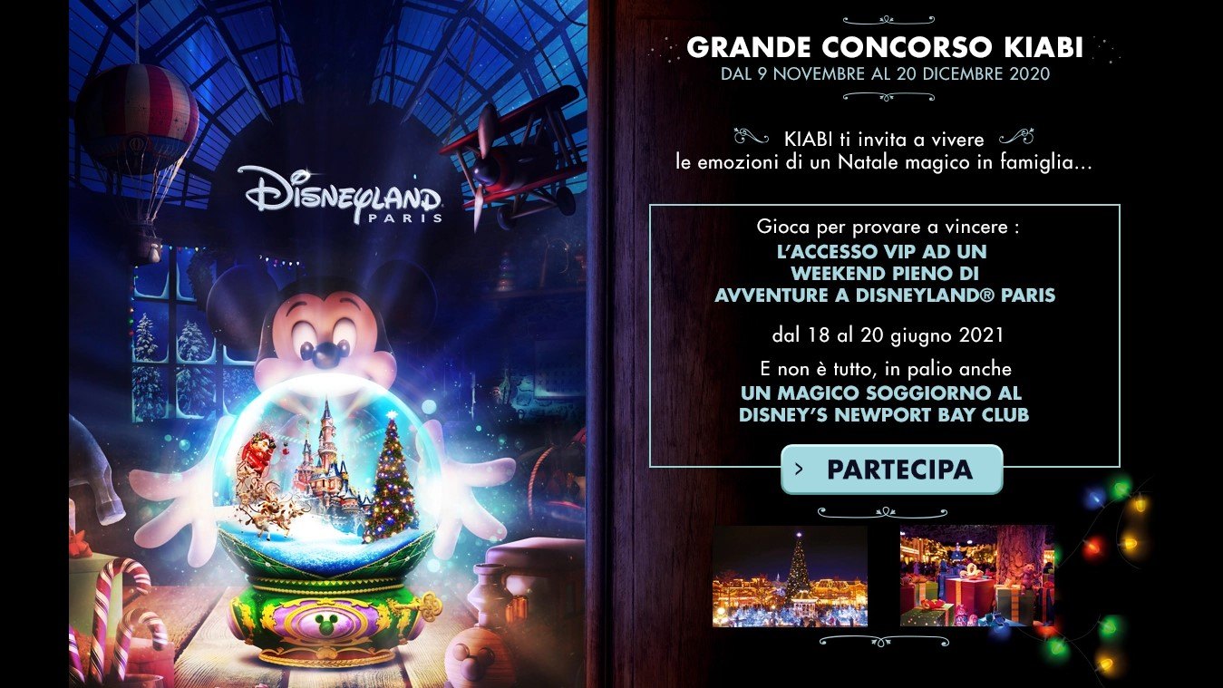 Grande concorso Kiabi vinci gratis viaggi a Disneyland Paris