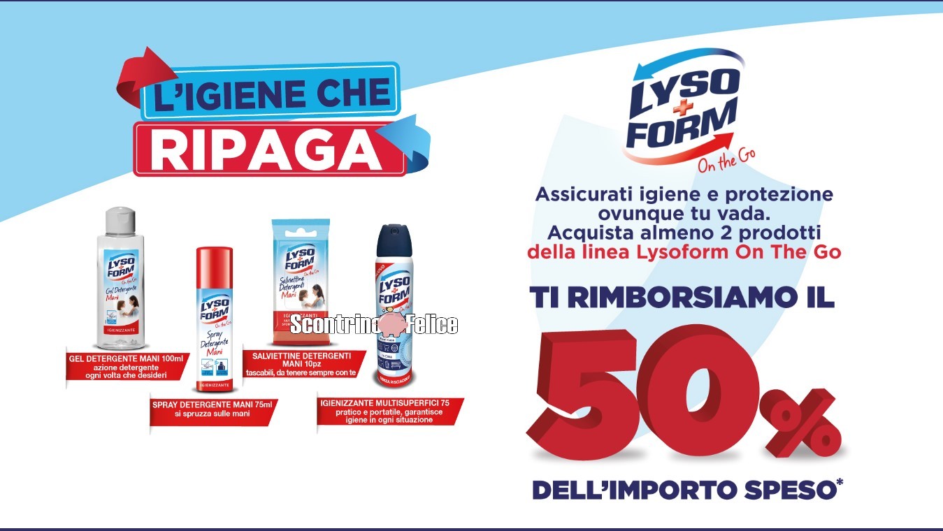 Rimborso Lysoform L igiene che ripaga