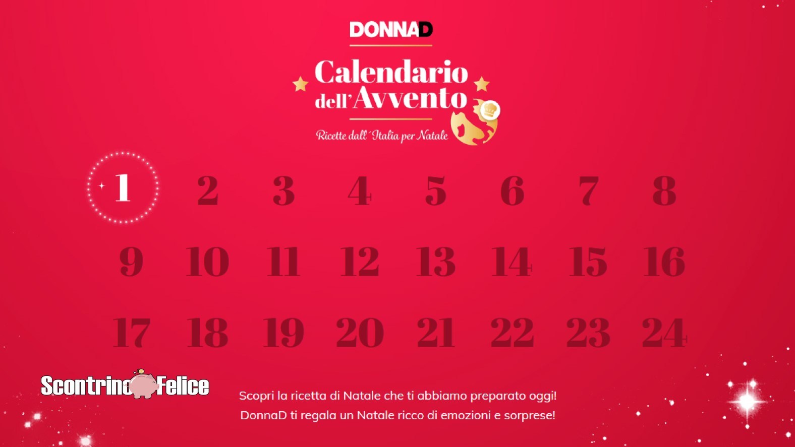 Calendario dell'Avvento Donna D 2020