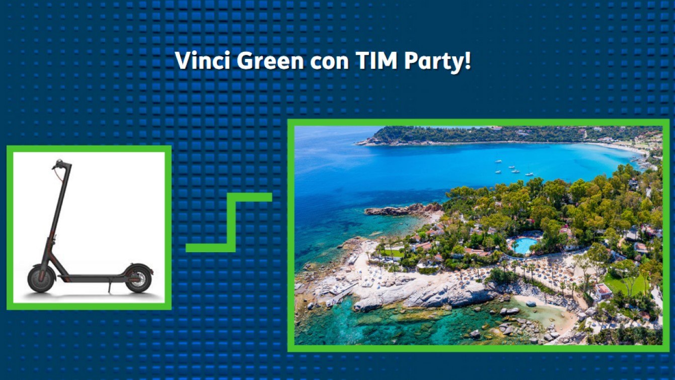 concorso Vinci Green con TIM Party