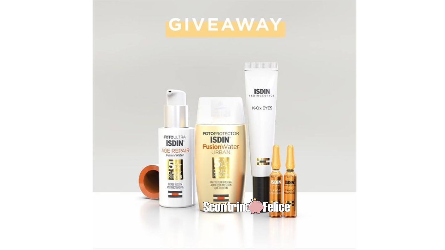 Partecipa al nuovo giveaway gratuito ISDIN e prova a vincere una delle 3 Beauty Routine da sogno!