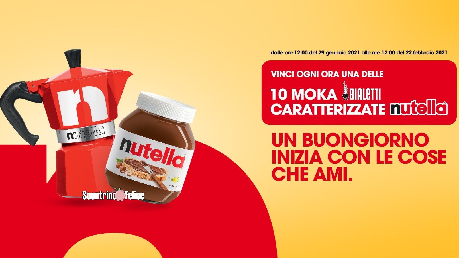 Concorso Nutella vinci Moka Bialetti