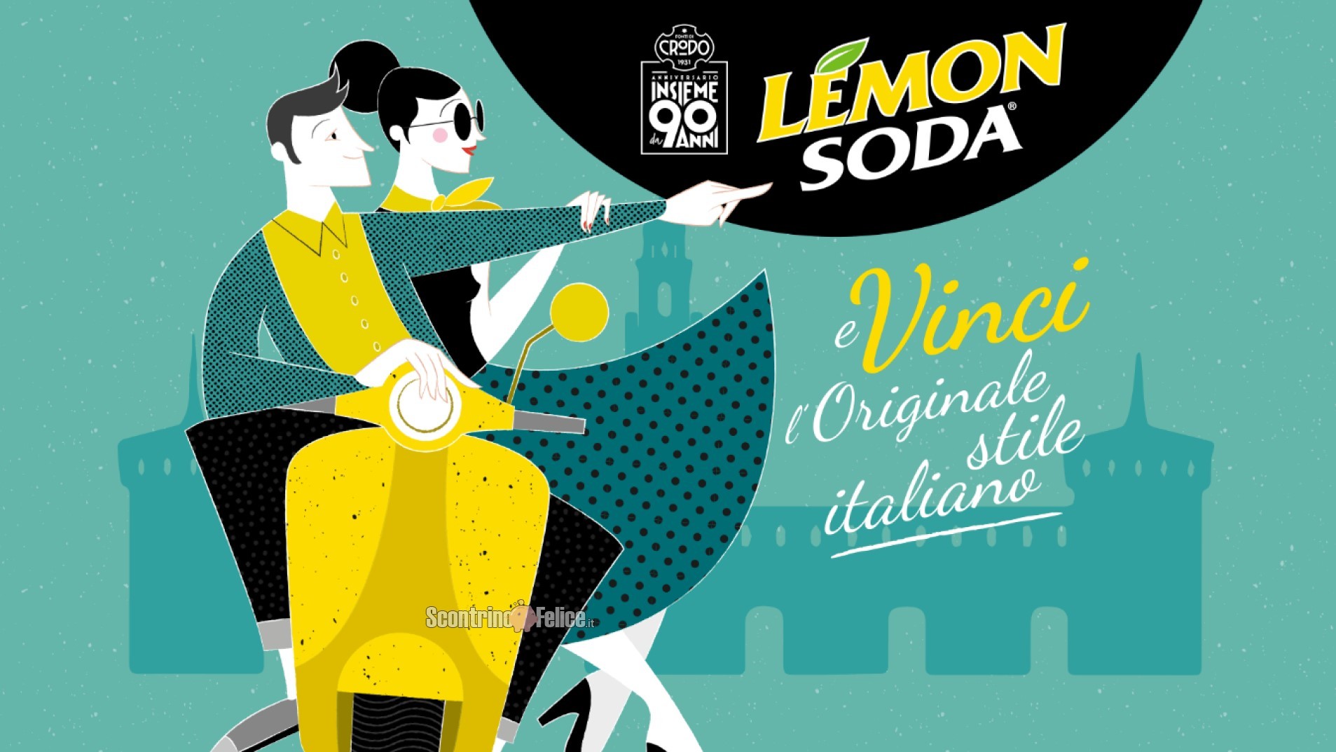 Concorso Lemonsoda e vinci l’originale stile italiano vinci Forniture Gift Card LOVETHESIGN e vespa elettrica