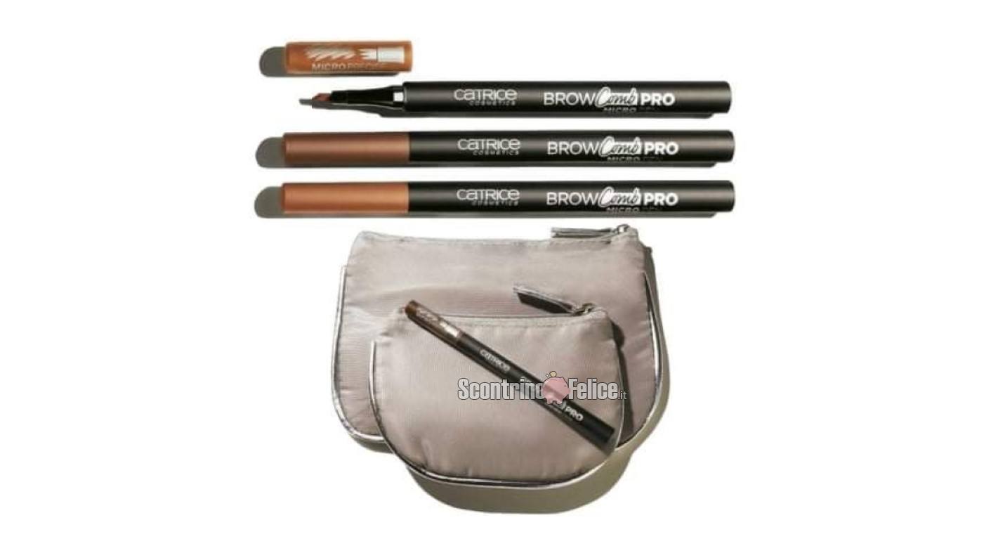 Affari in Edicola Catrice Brow Comb Pro Micro Pen per sopracciglia + 2 pochette con Grazia