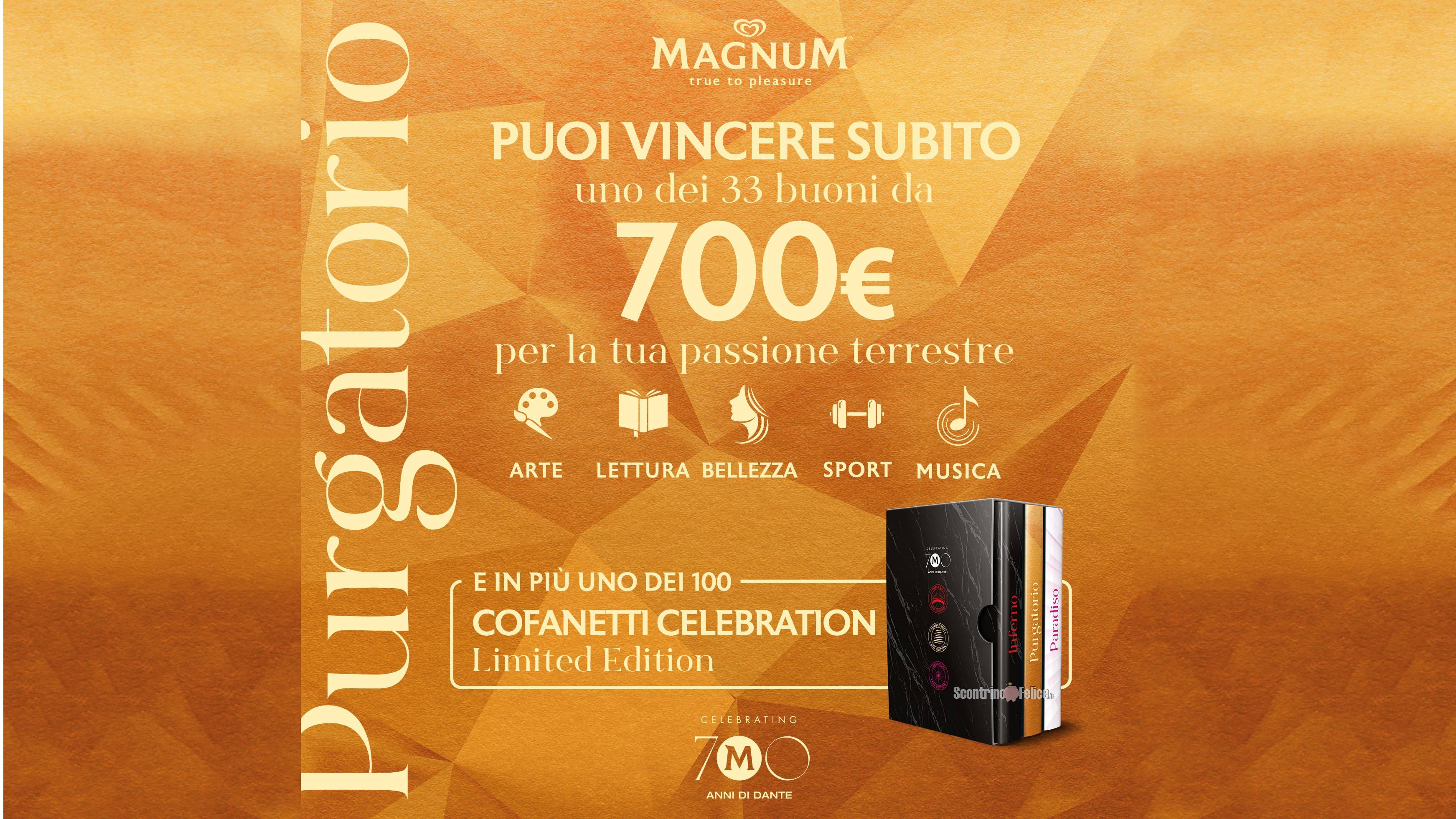 Concorso Magnum Purgatorio in palio Cofanetti Celebration Limited Edition e Buoni da 700 euro