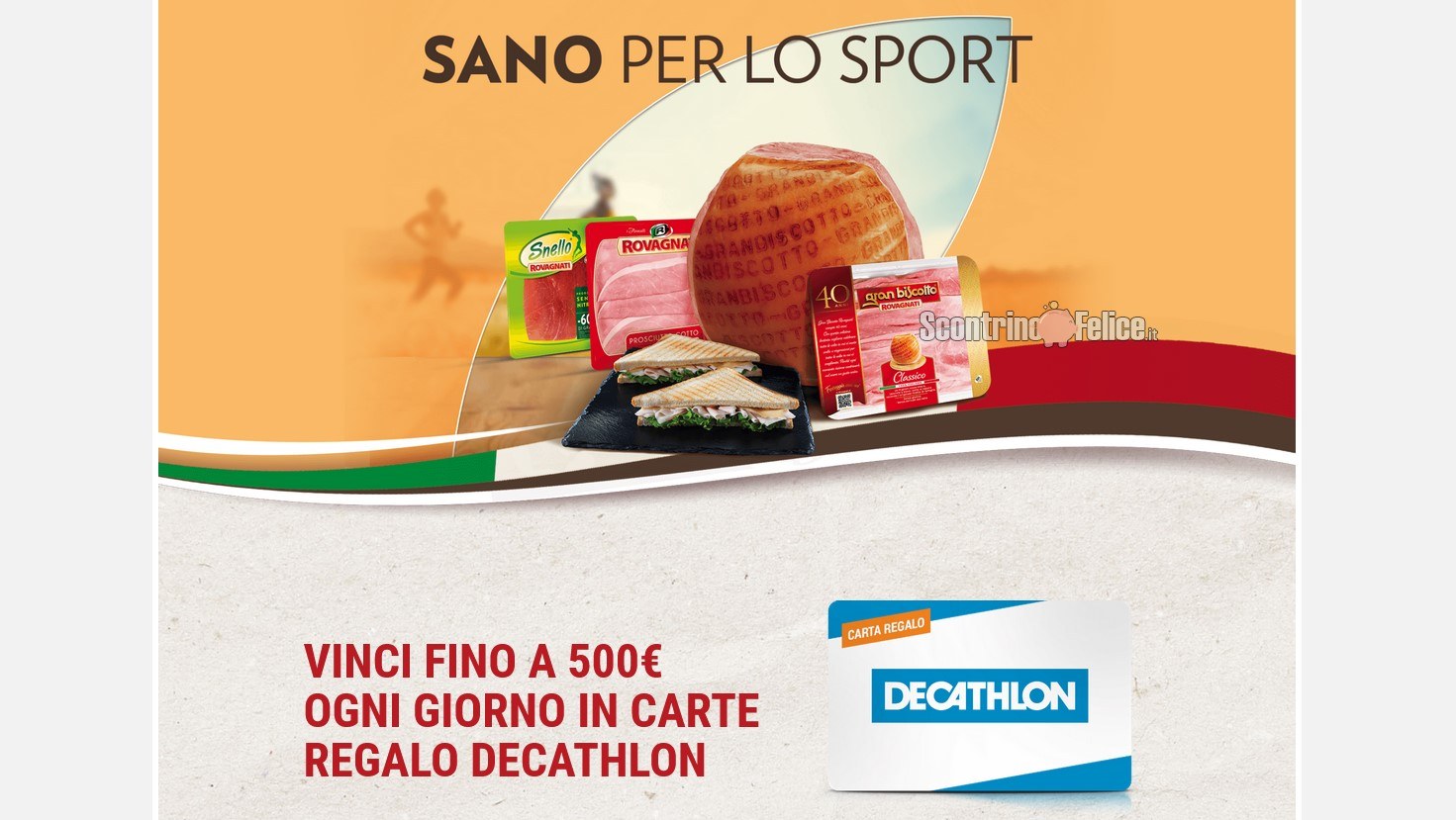 Concorso Rovagnati Sano per lo sport vinci Carte Regalo Decathlon e Abbonamenti Gazzetta dello Sport